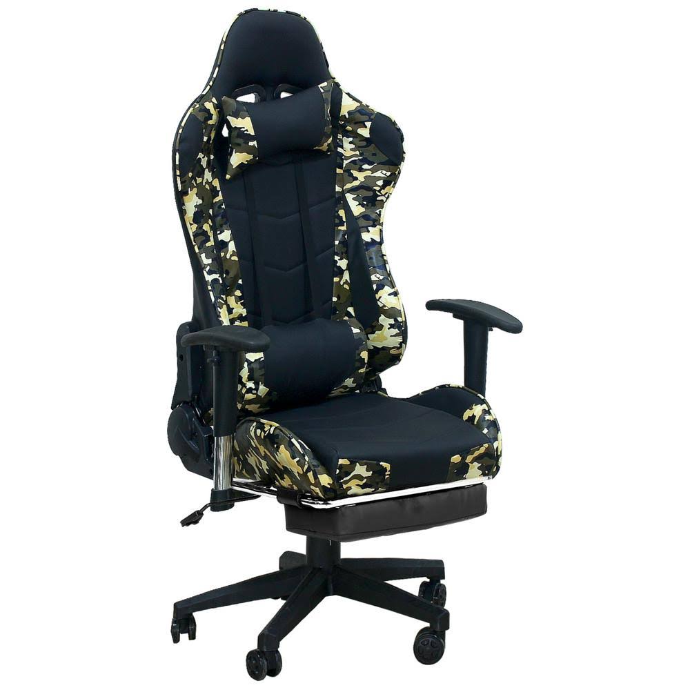 Camouflage Racing Style PU Leather Gaming Chair H73200