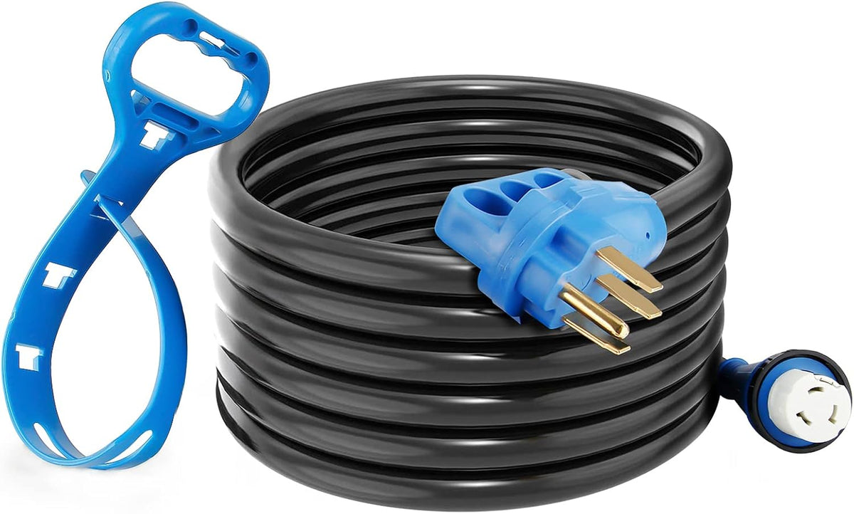 50 Amp 25 Feet RV Power Extension Cord Blue X65355