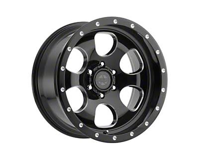 Gloss Black Milled 6-Lug Wheel 17x8.5 W5035