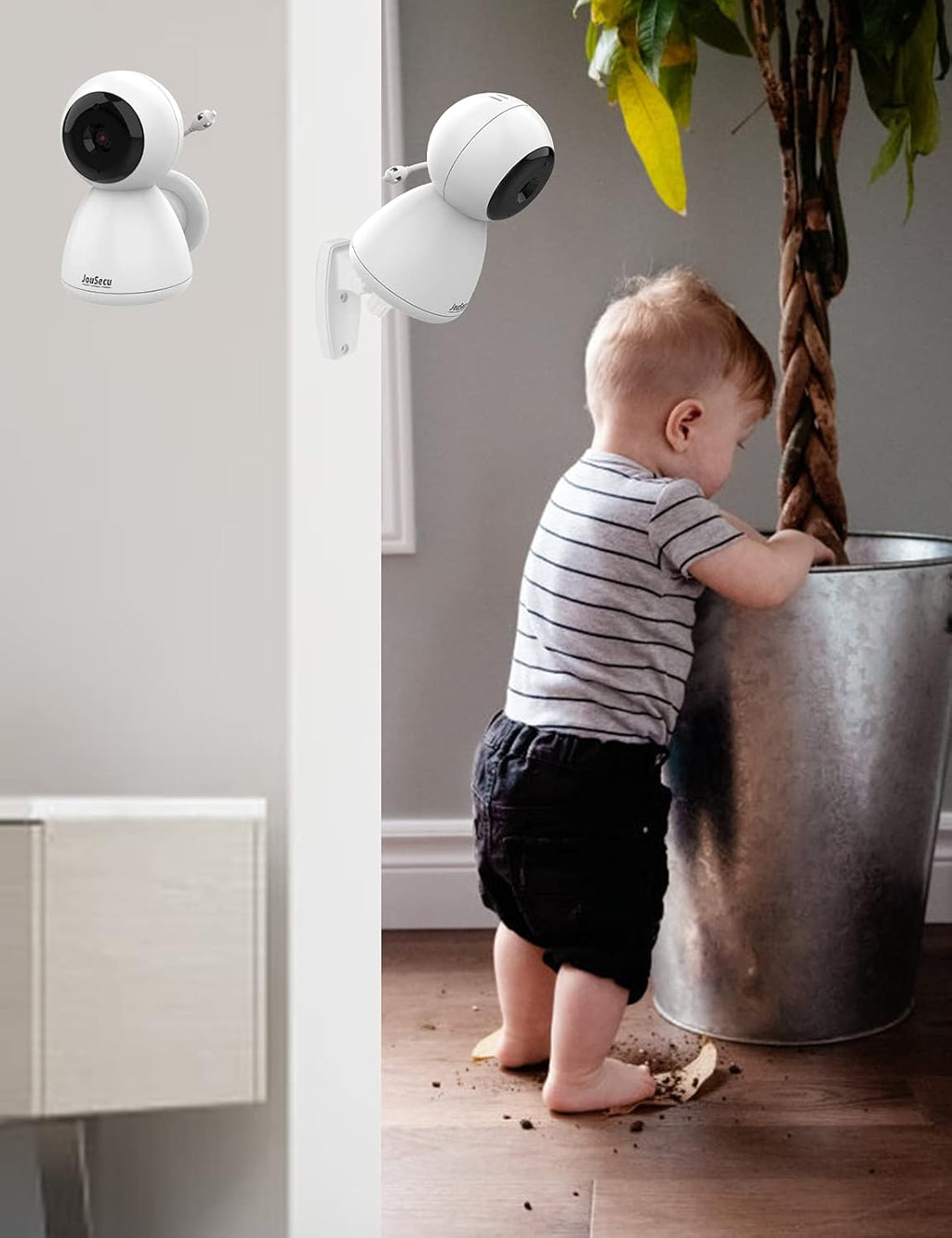 Baby Monitor with 2 Camera and Audio 4.3 Inches LCD Split Screen W100265
