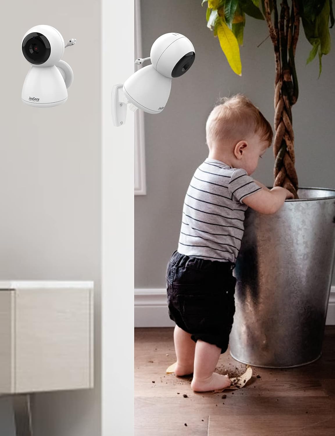 Baby Monitor with 2 Camera and Audio 4.3 Inches LCD Split Screen W100265