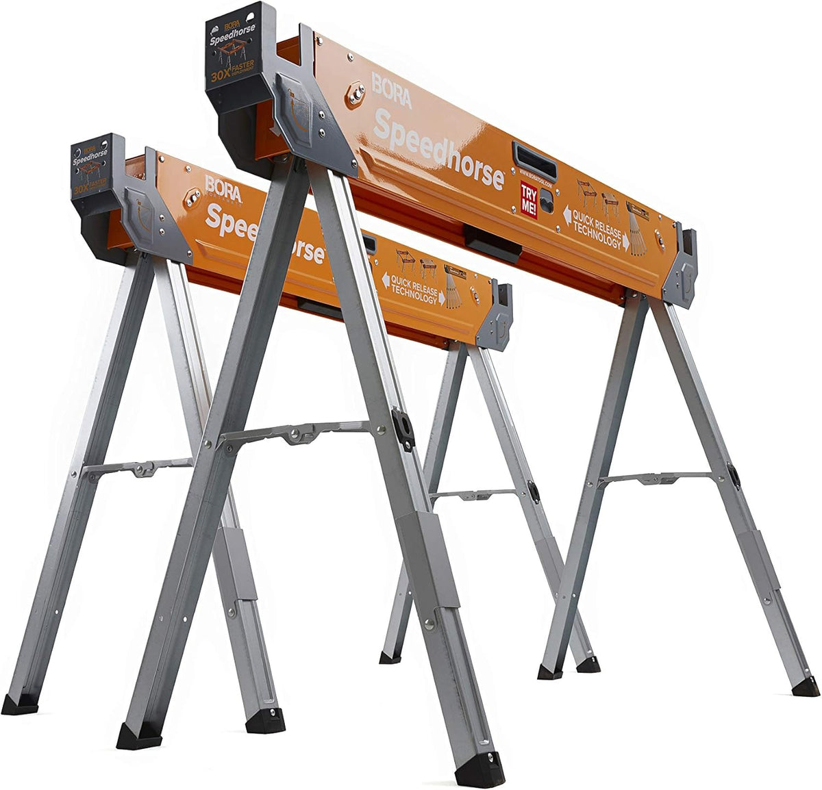 Folding Metal Sawhorse Pair B388471