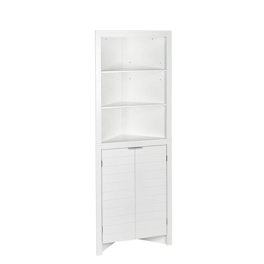 White Tall Corner Cabinet T84209