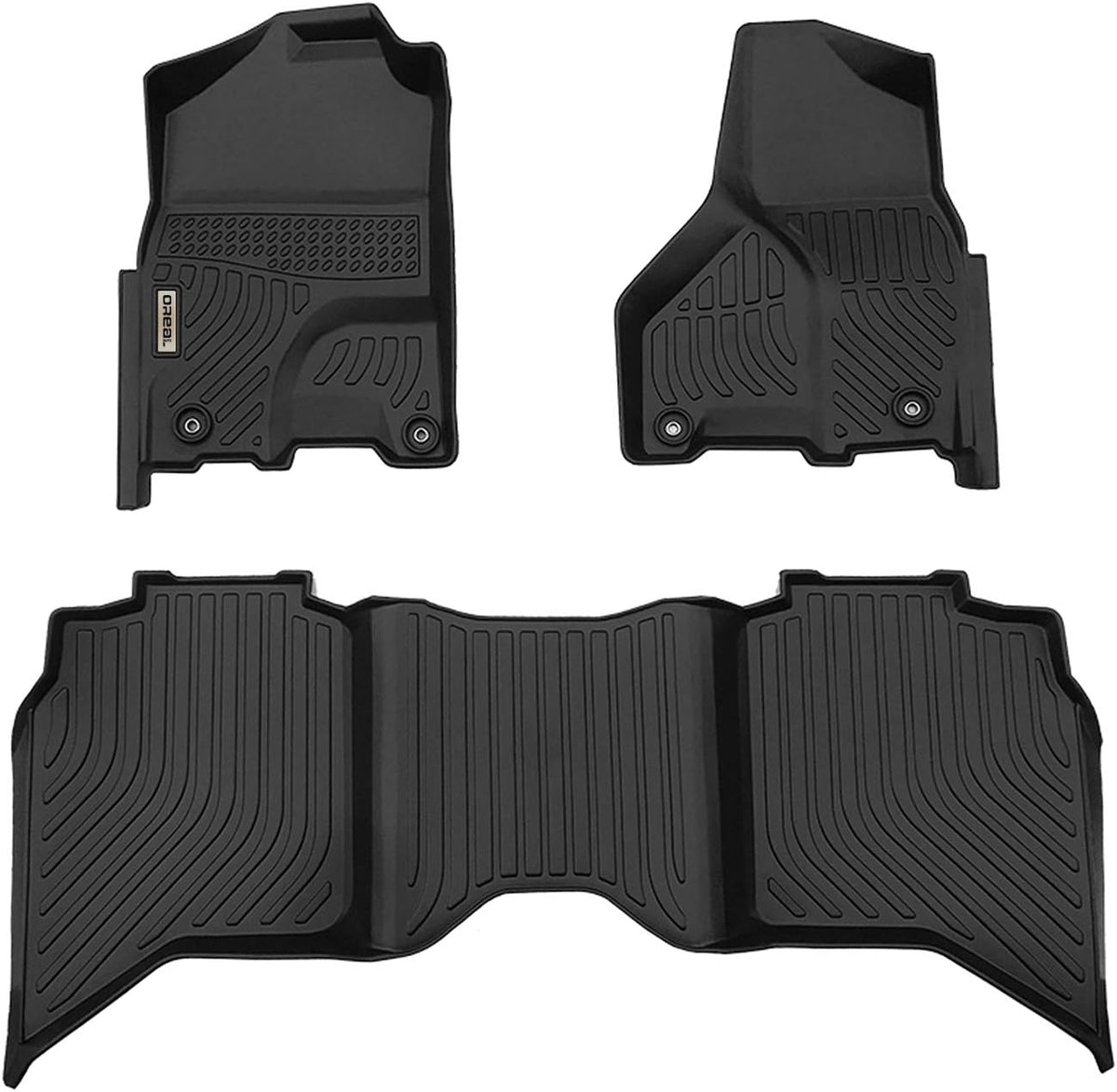 Black All Weather Floor Mats Liners C485