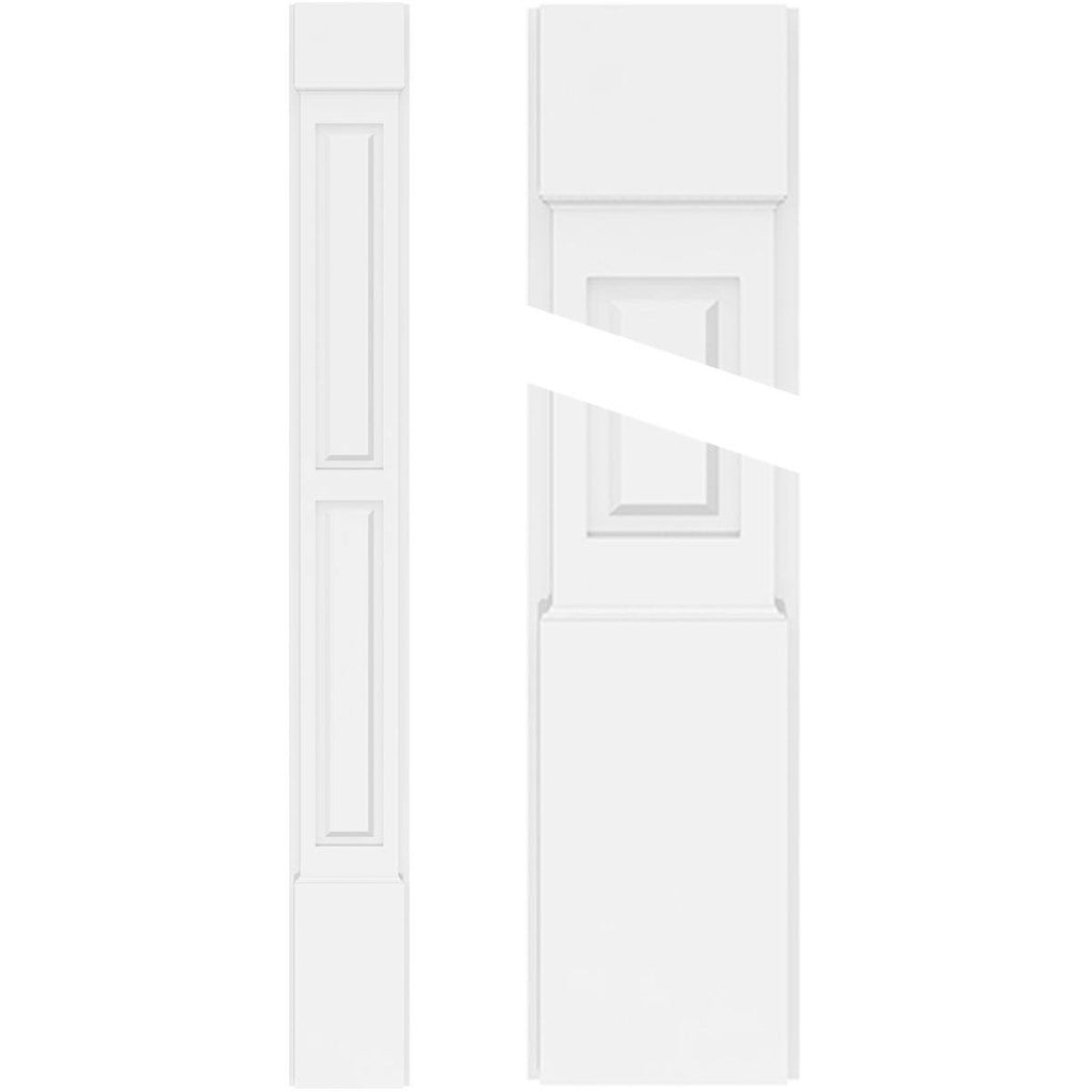 PVC Pilaster with Standard Capital & Base (Pair) Y62475