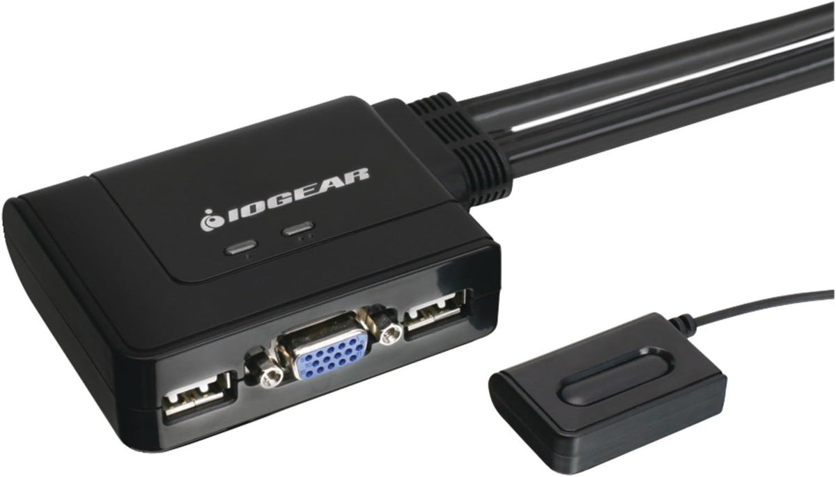 2-Port HDMI Cable KVM Switch with Cables and Audio, Black G131517