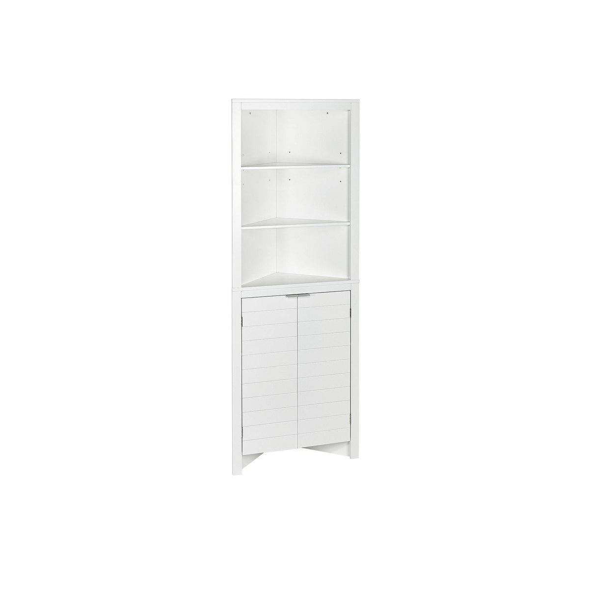 White Tall Corner Cabinet T84209
