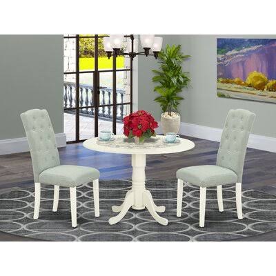 3 Piece Drop Leaf Solid Wood Dining Set C699189