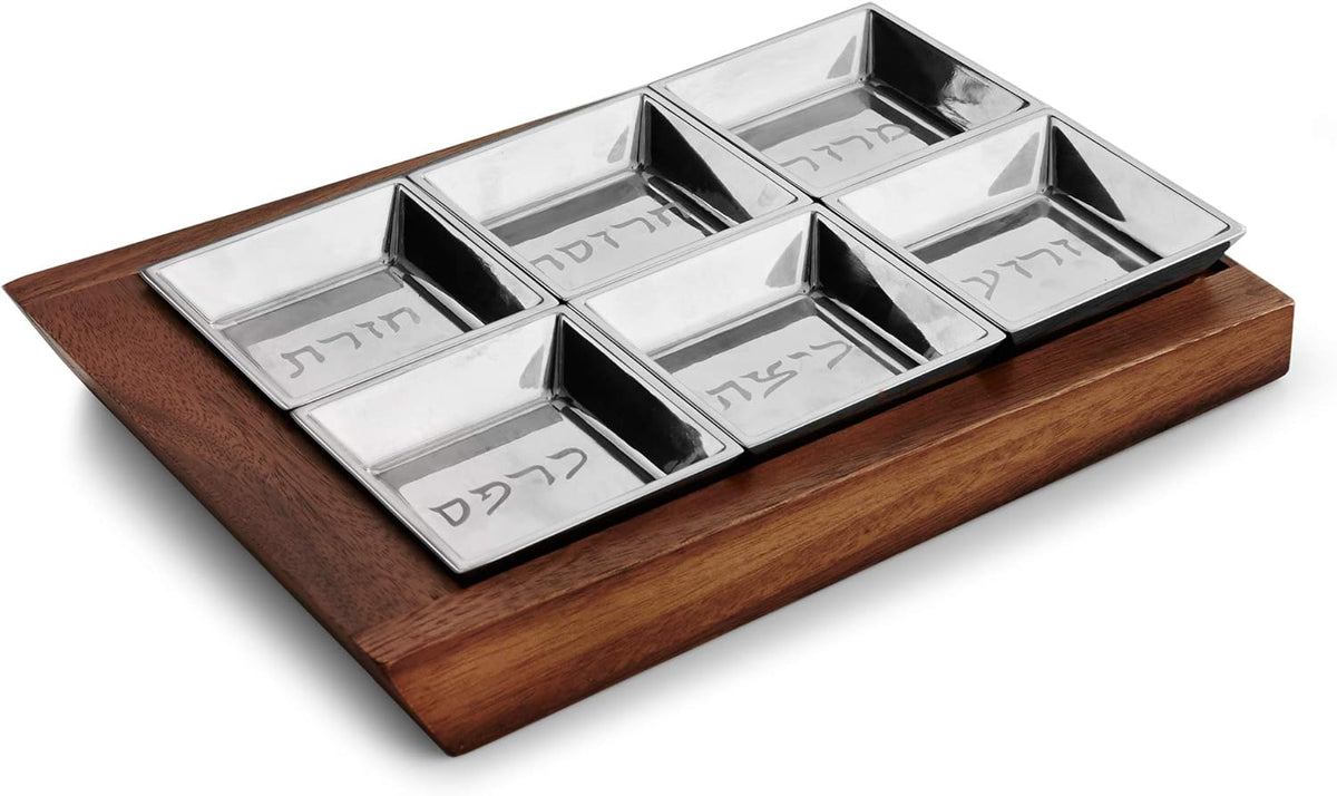 Wood and Alloy Seder Plate K683947