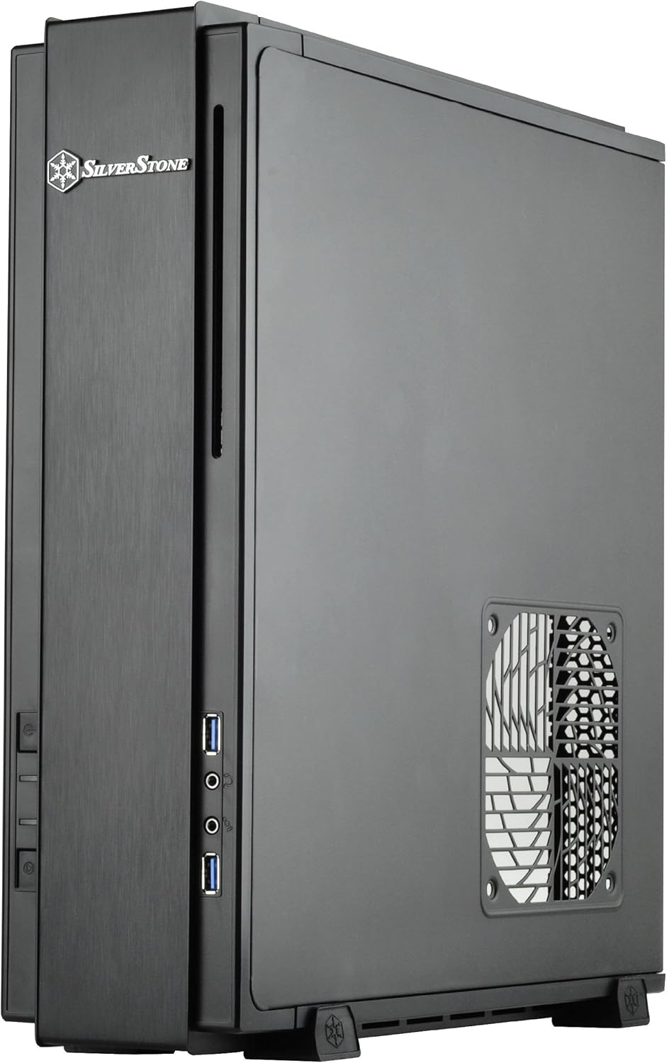 Black Mini-ITX Small Form Factor Computer Case with PCI-E Riser V96079
