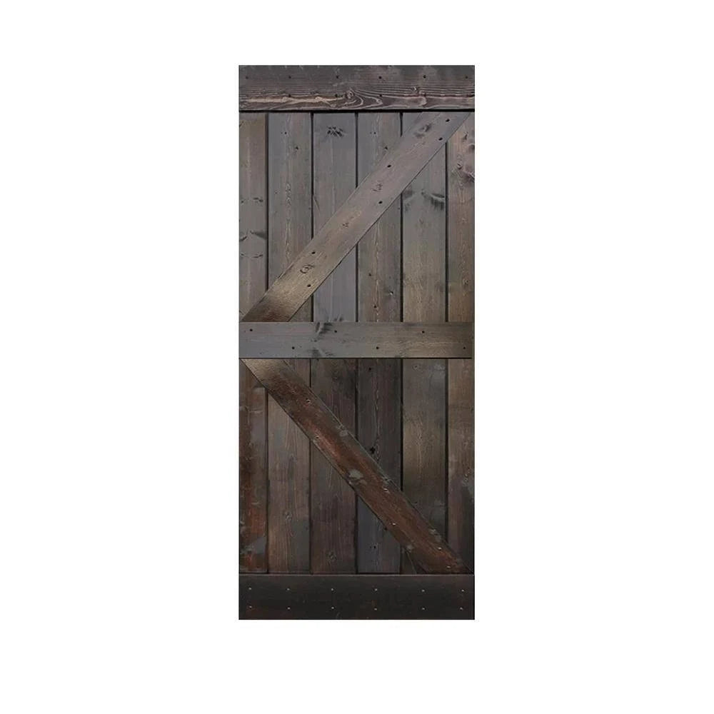 38 in. x 84 in. Knotty Pine Solid Wood Interior Barn Door Slab X7165