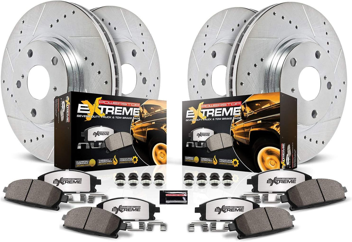 Front and Rear Carbon Fiber Ceramic Brake Kit W847967