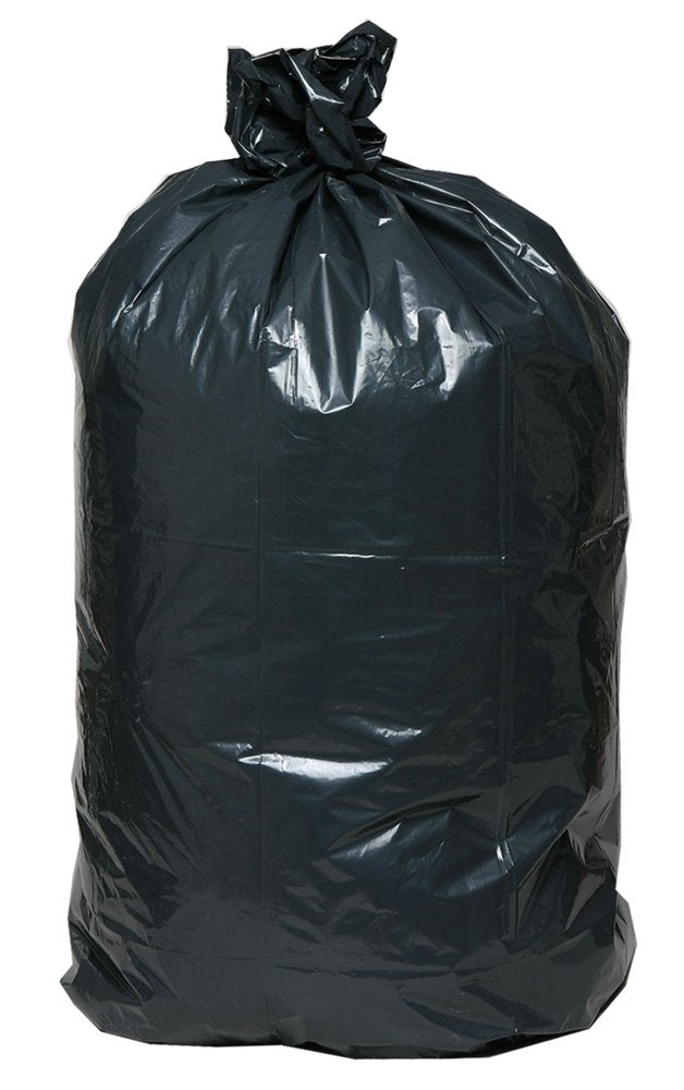 Heavy Duty Can Liner, 60 Gallon, 1.25 ml, Black, Pack of 100 N687
