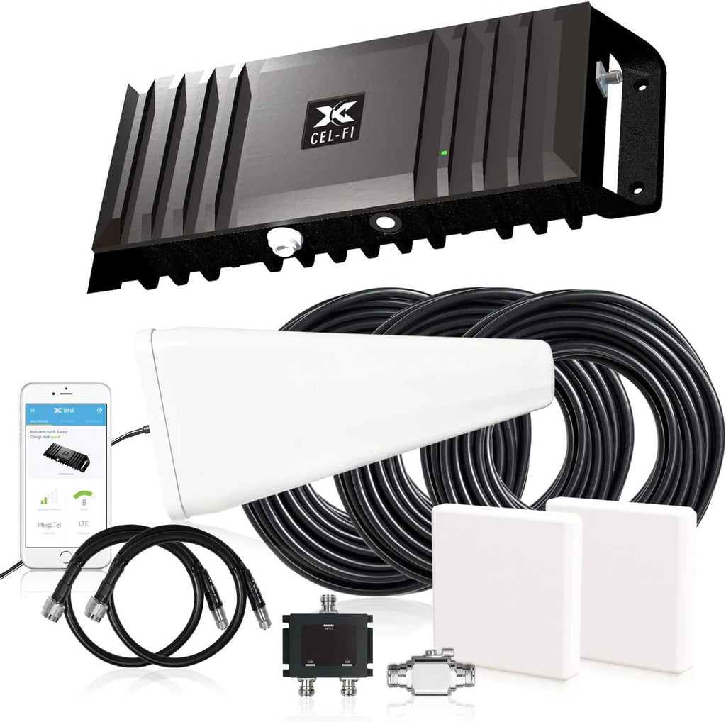 Cell Phone Signal Booster with 2 Directional Panel Antenna J65572