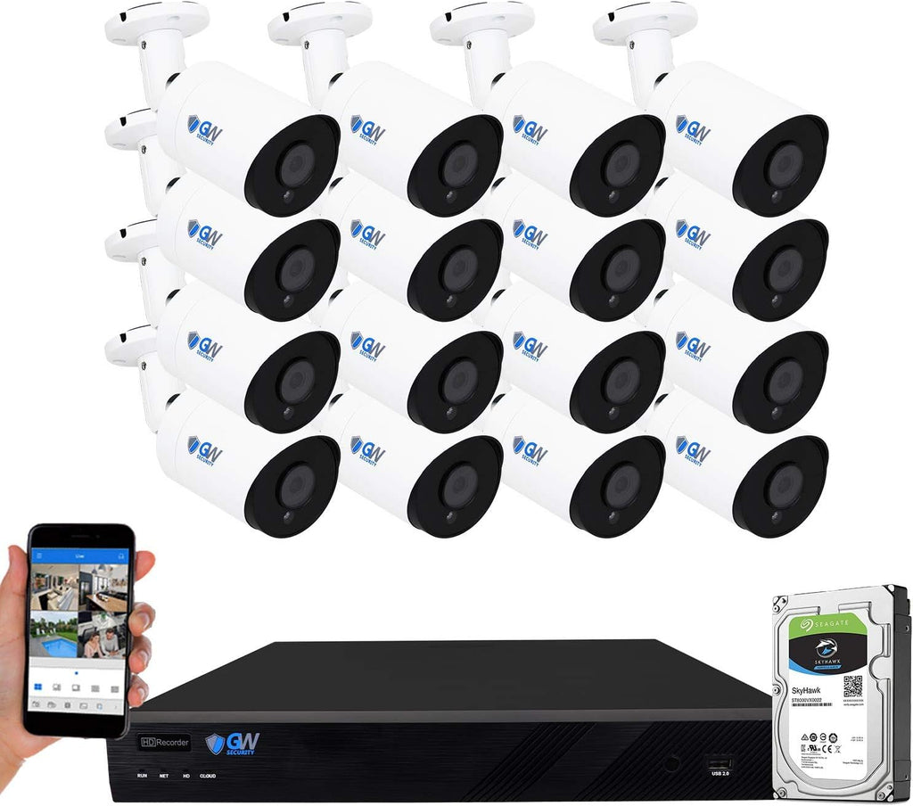 16 Channel 4K NVR 6MP PoE Security Camera System with 16 IP Cameras C29093