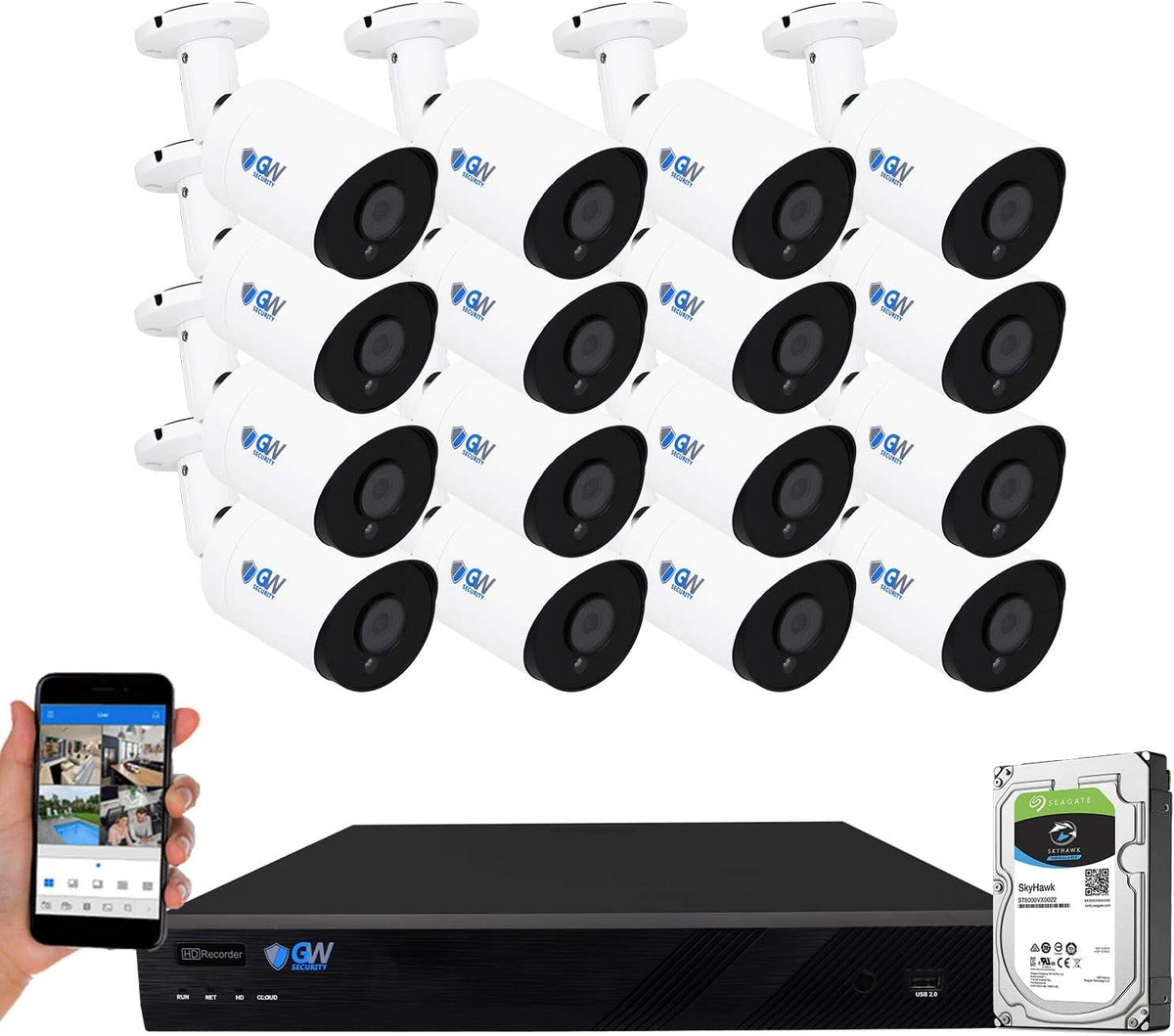 16 Channel 4K NVR 6MP PoE Security Camera System with 16 IP Cameras C29093