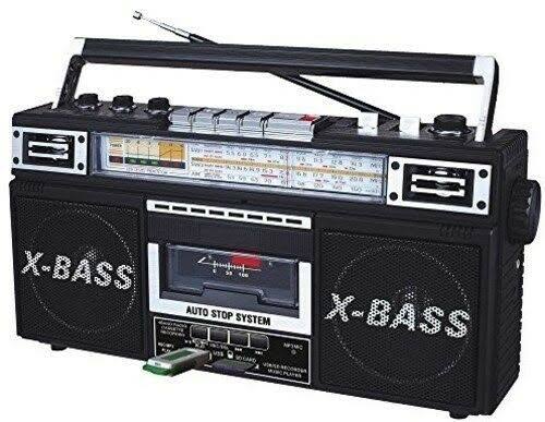 Black Radio and Cassette to MP3 Converter Z34526