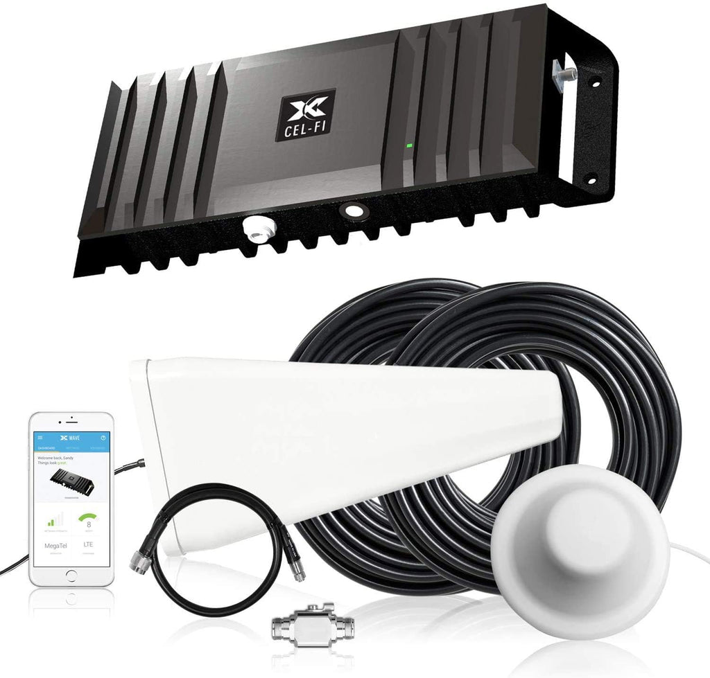Cell Phone Signal Booster with 2 Directional Panel Antenna J65572