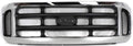 Ford F350 Super Duty Grille Assembly 1999-2004 Chrome Shell Painted Gray Insert Y96089
