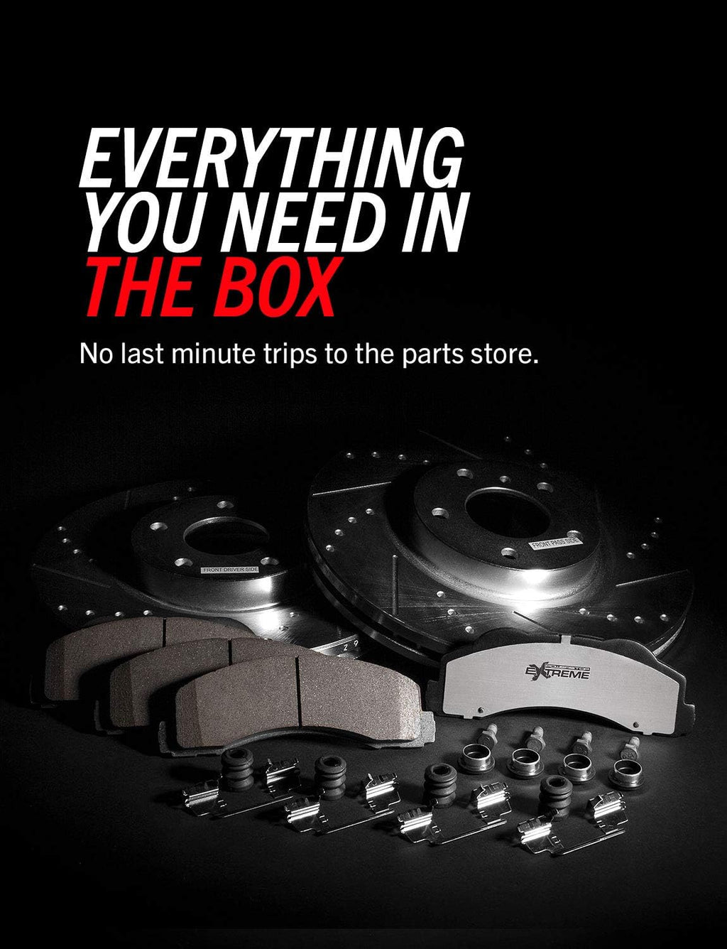 Front and Rear Carbon Fiber Ceramic Brake Kit W847967