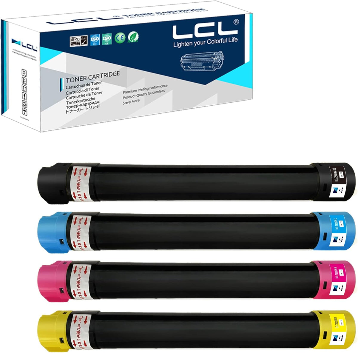 Compatible Toner Cartridge Replacement 4-Pack KCMY D380876