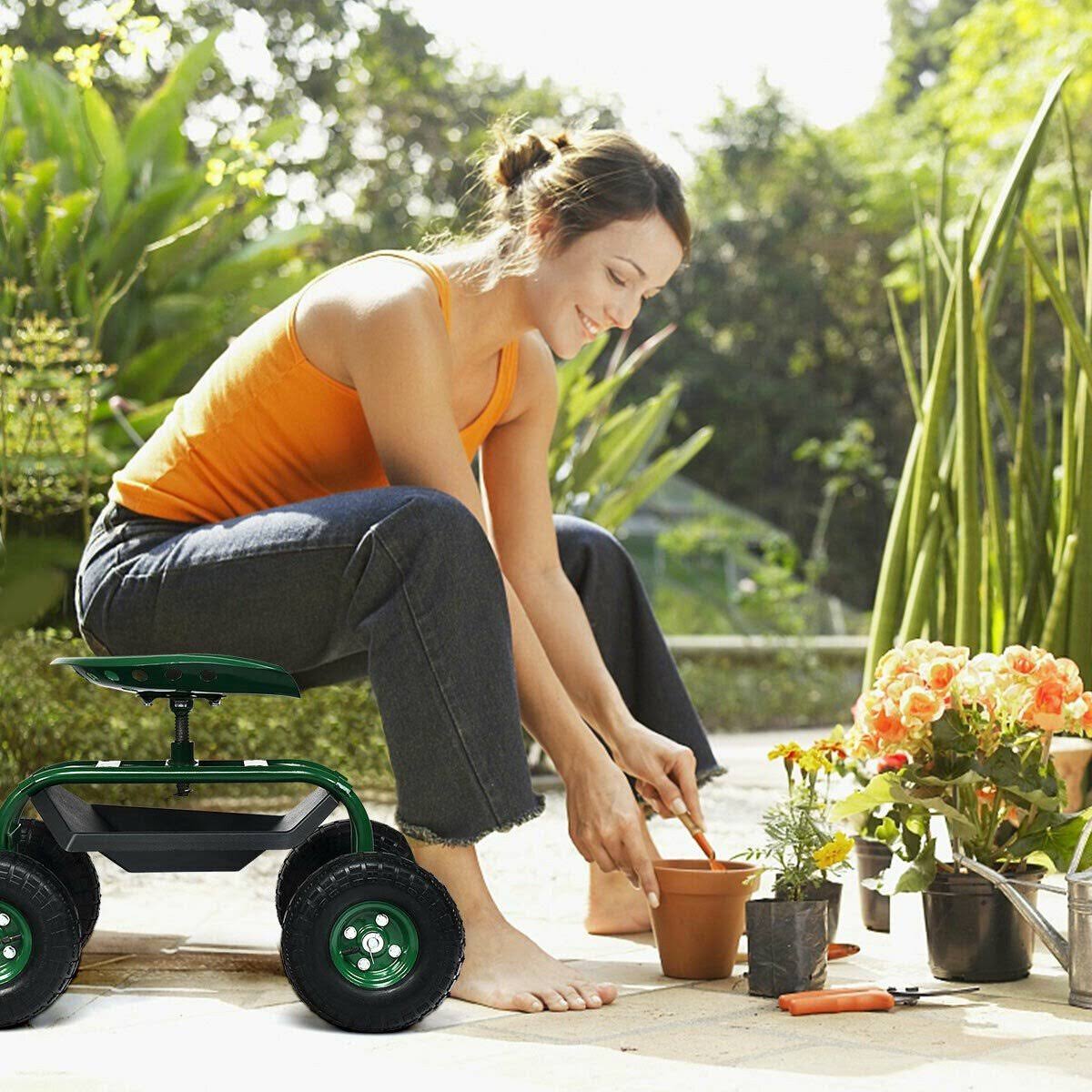 Heavy Duty Garden Cart Work Seat U833