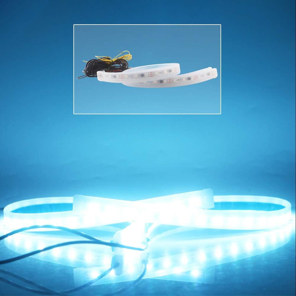 RGB Multi Color 60CM/24 Inch Waterproof LED Strip Lights 2Packs C62812