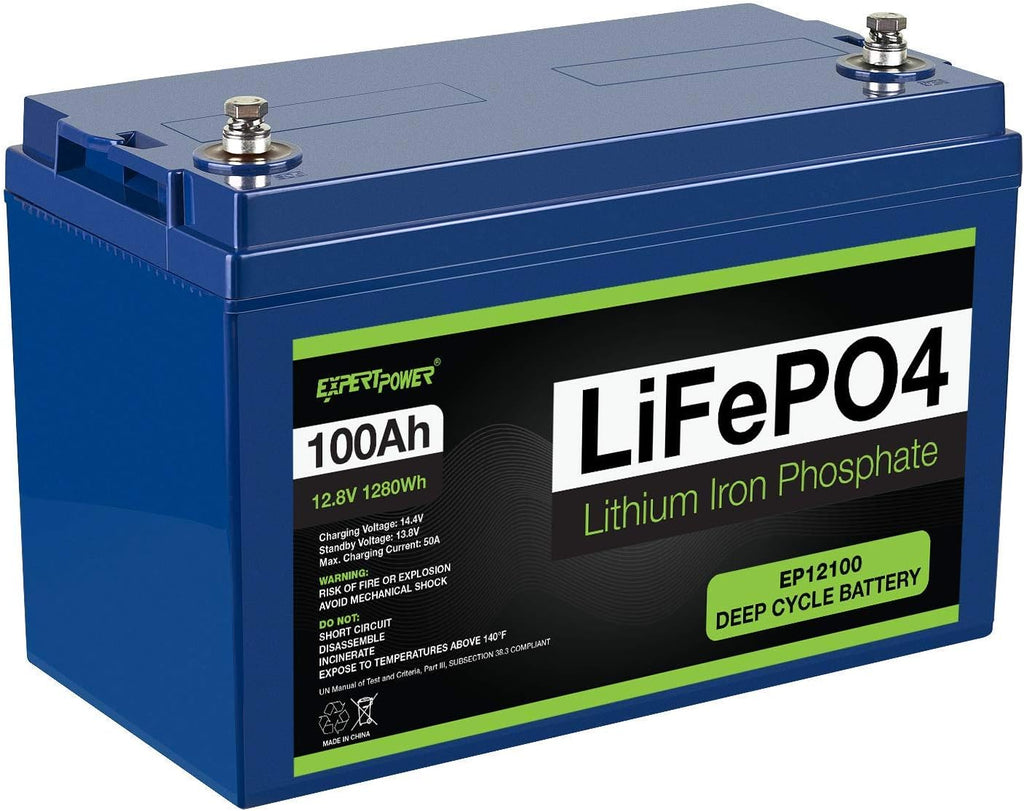 12V 100Ah Lithium LiFePO4 Deep Cycle Rechargeable Battery Q238987