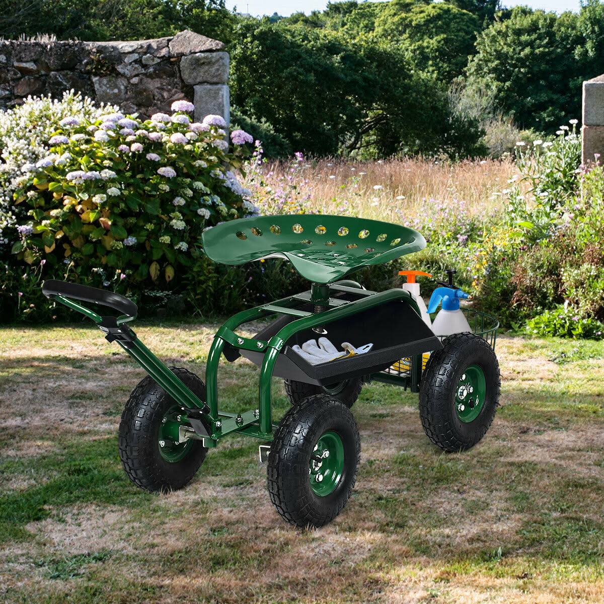 Heavy Duty Garden Cart Work Seat U833