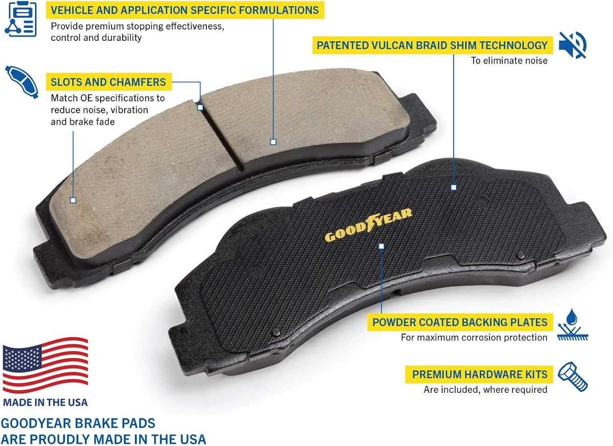 Front Brake Kit Calipers Rotors Ceramic Pads R47263