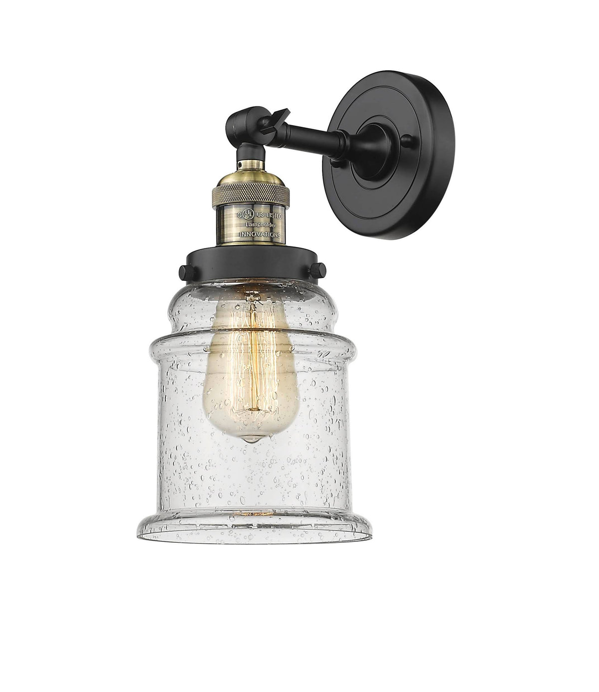 1 Light Antique Brass Sconce F411147