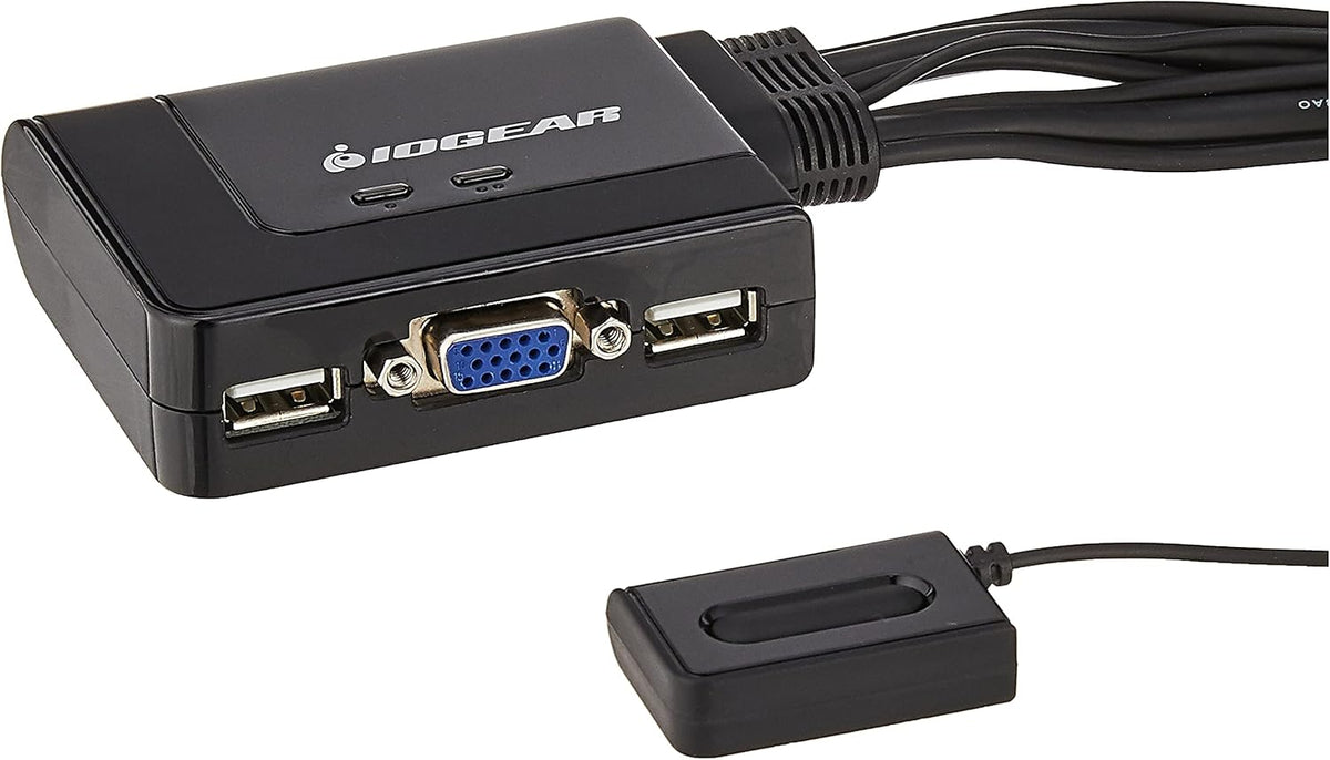 2-Port HDMI Cable KVM Switch with Cables and Audio, Black G131517