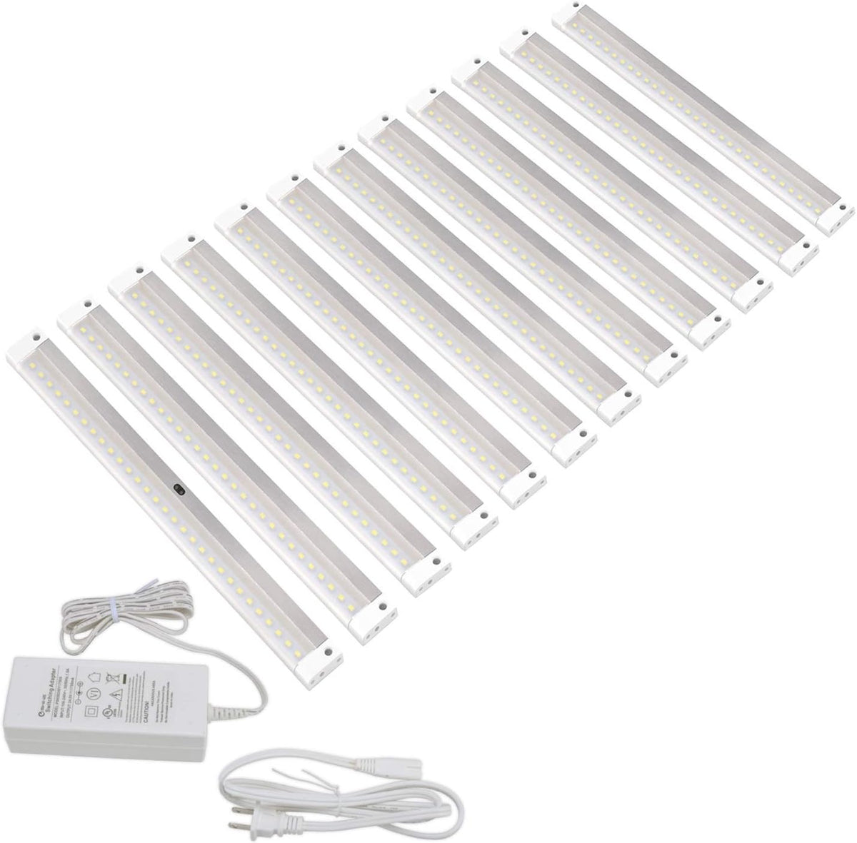 White 12 Panels 12 inch LED Dimmable Under Cabinet Lighting Kit H13452