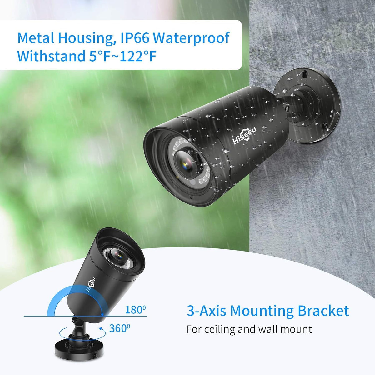 5MP 8 Channel Security Camera System with 3TB Hard Drive R53177