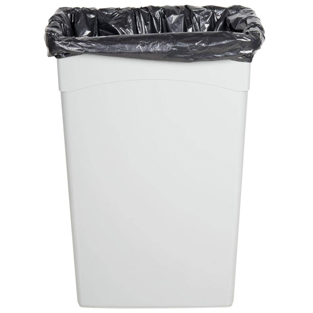 Heavy Duty Can Liner, 60 Gallon, 1.25 ml, Black, Pack of 100 N687