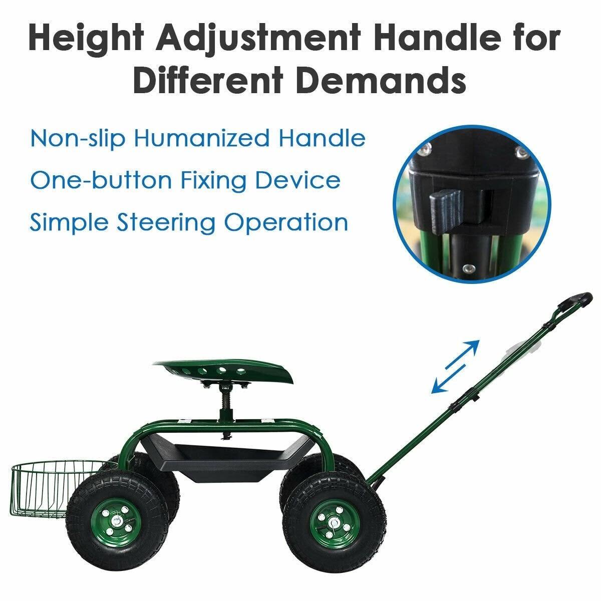 Heavy Duty Garden Cart Work Seat U833
