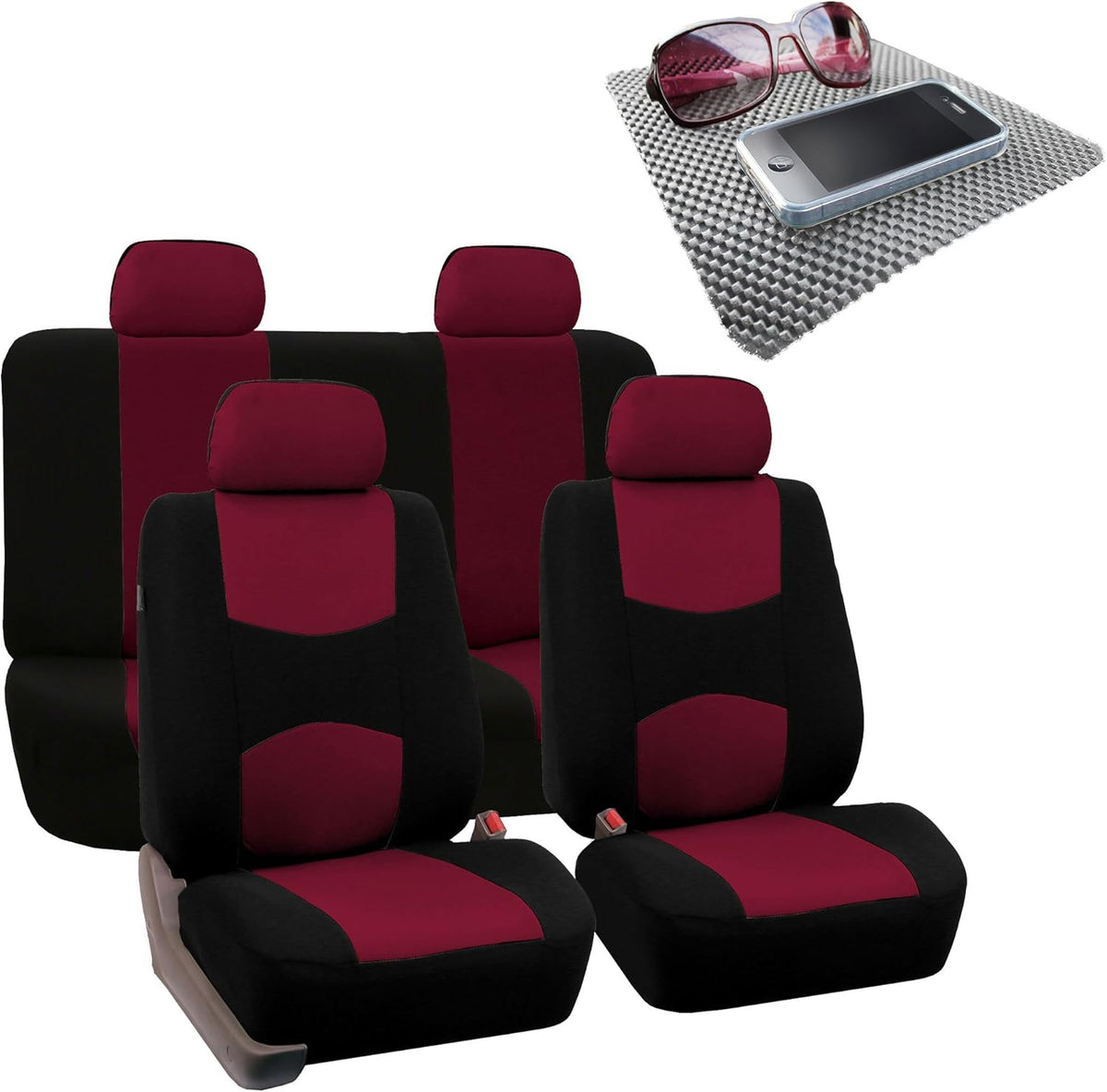 Bright Flat Cloth Full Set Car Seat Covers Q699