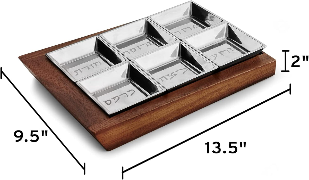 Wood and Alloy Seder Plate K683947