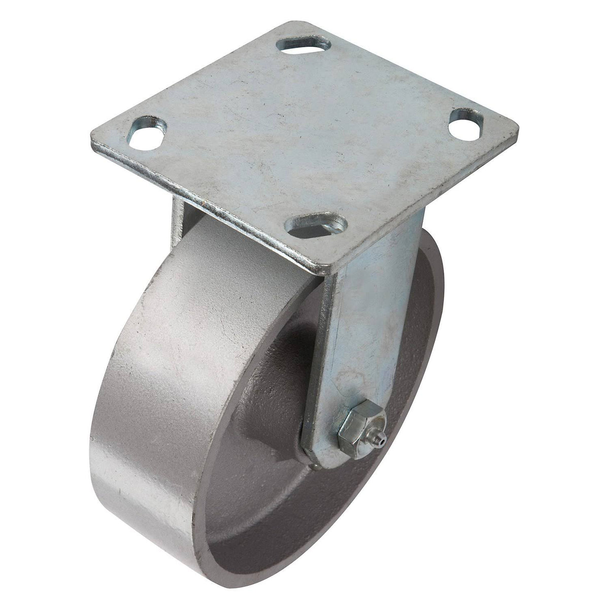 6 inch Silver Steel Rigid Caster J890370