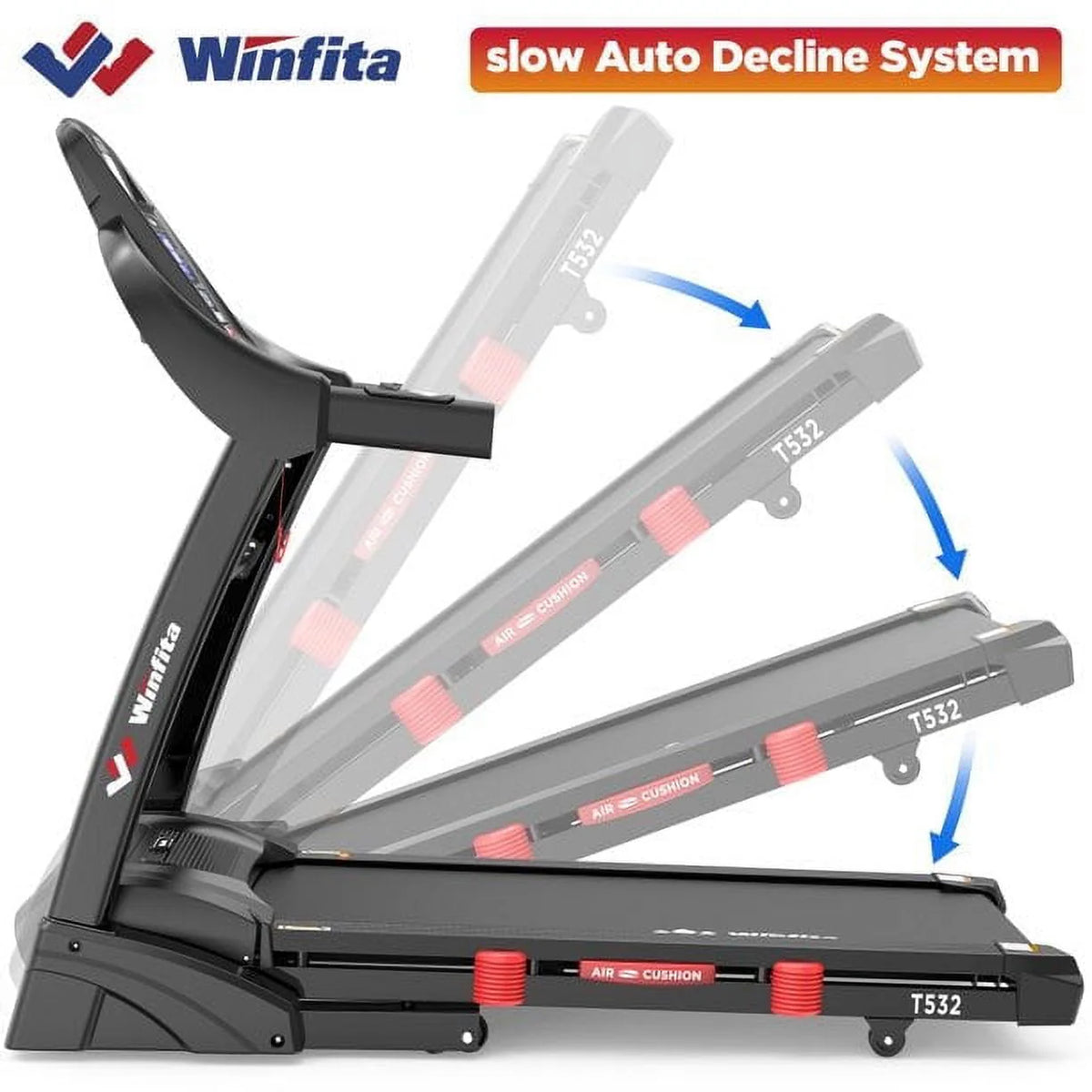 4.5HP Folding Treadmill with 15% Auto Incline B876184