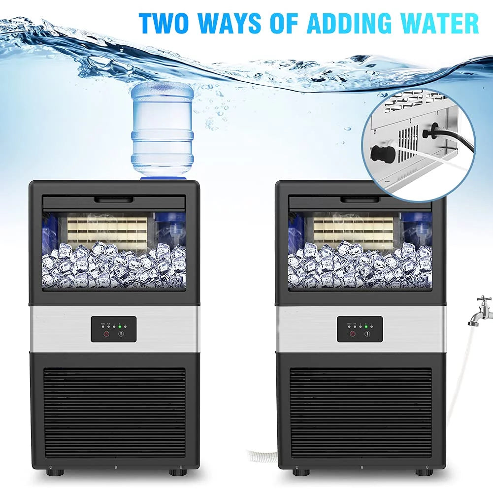 100 lbs Stainless Steel Commercial Ice Machine S6104