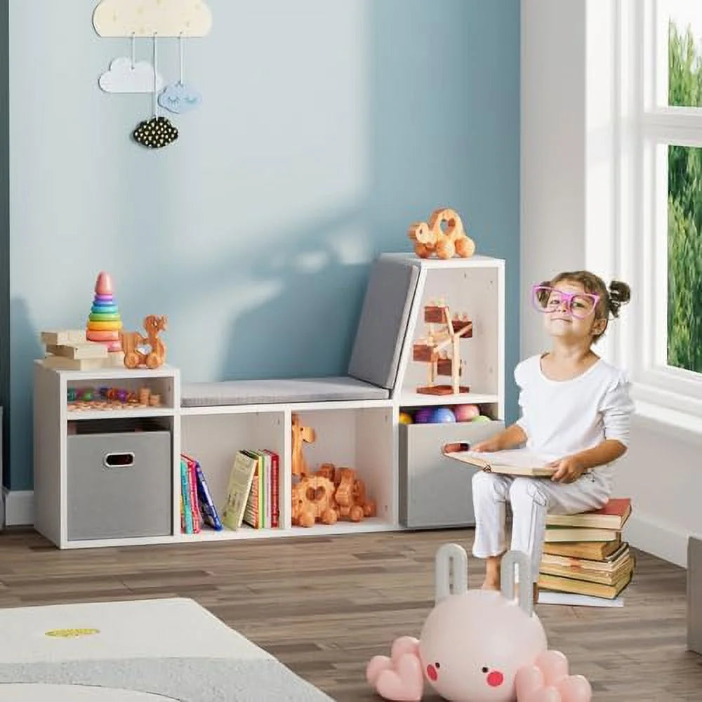 Reading Nook Bench with Seat Cushion J895