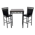 3 Piece Dining Set Black M503