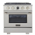 30 4.2 cu. ft. 4 Burner Propane Gas Dual Fuel Range Stainless Steel C208