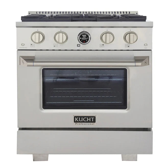30 4.2 cu. ft. 4 Burner Propane Gas Dual Fuel Range Stainless Steel C208