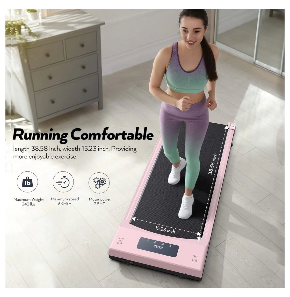 2.5HP Under Desk Treadmill Q37407