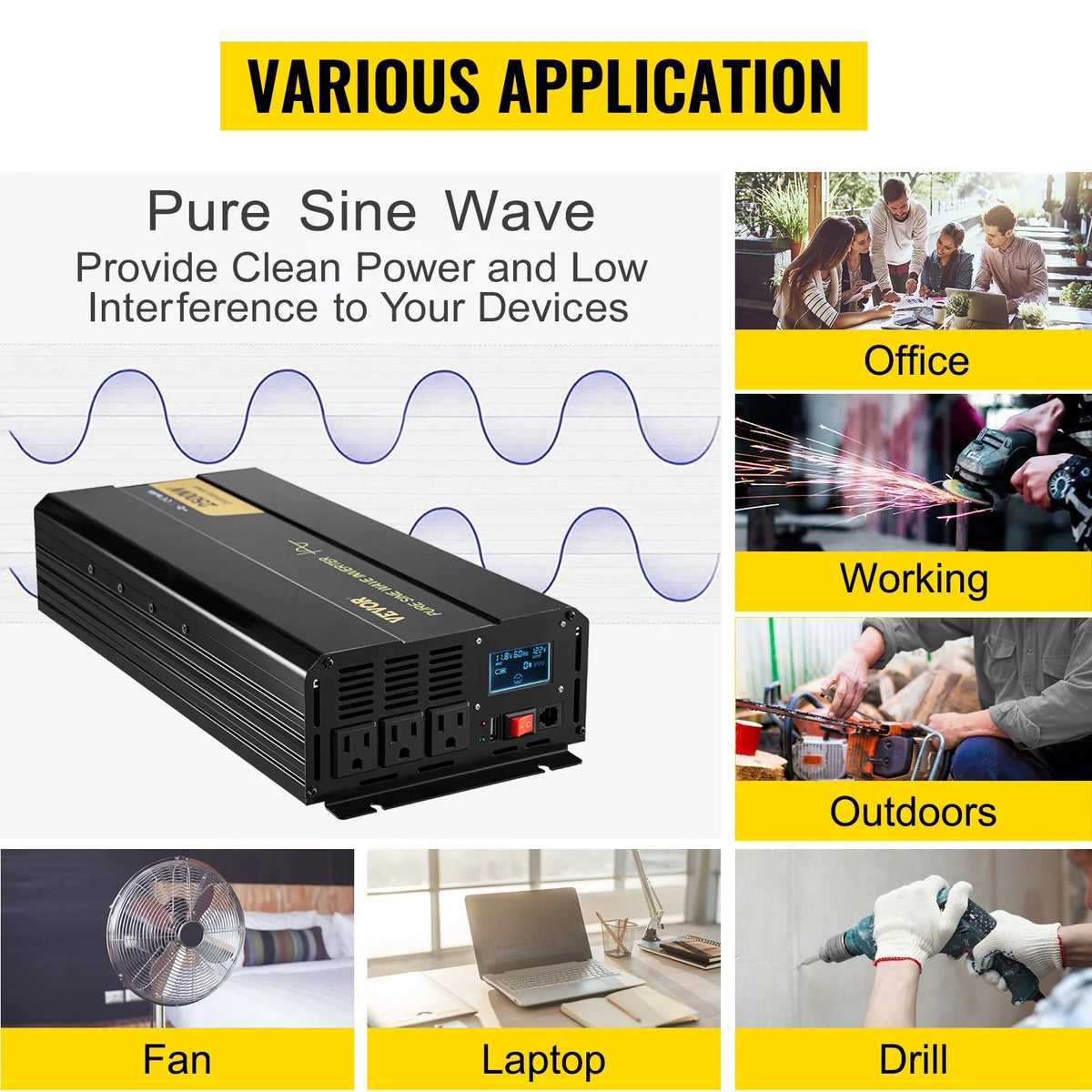 2500 W Pure Sine Wave Inverter O948857