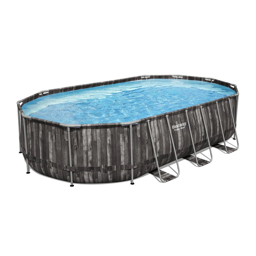 20' x 12' x 48 Oval Above Ground Swimming Pool Set S676