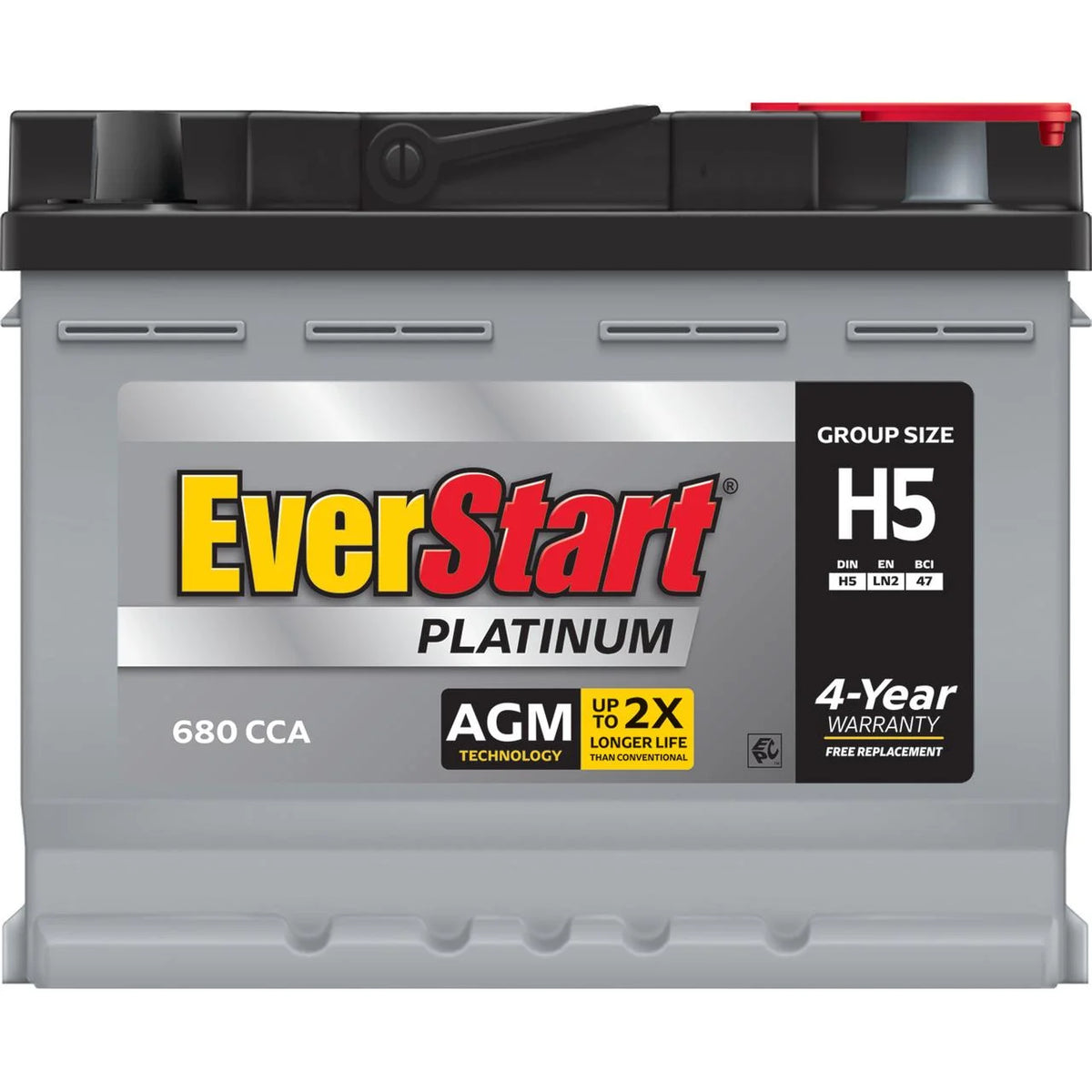 AGM Automotive Battery Group Size H5 12 Volt 680 CCA Q49248