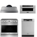 36 Gas Range, Range Hood, Dishwasher and Microwave Z396
